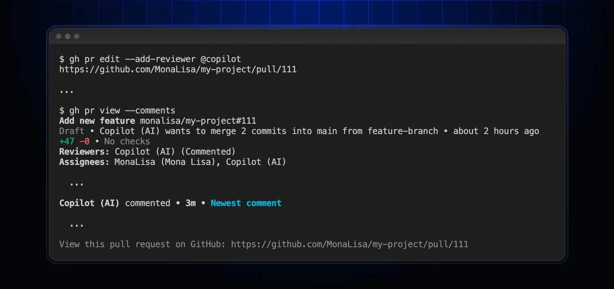 GitHub CLI Copilot Code Review