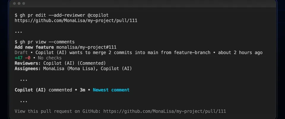 亲测可用！用 GitHub CLI 一键呼叫 Copilot Code Review