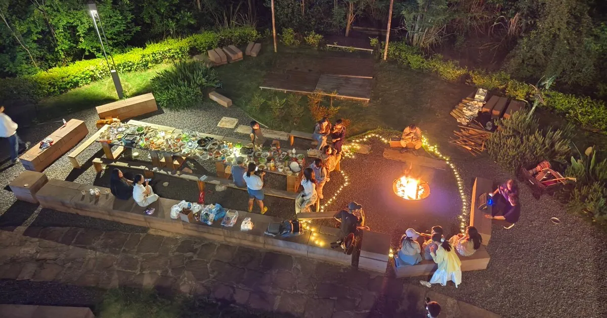 四川资阳国际数字游民社区DNbeta，山顶烧烤Party