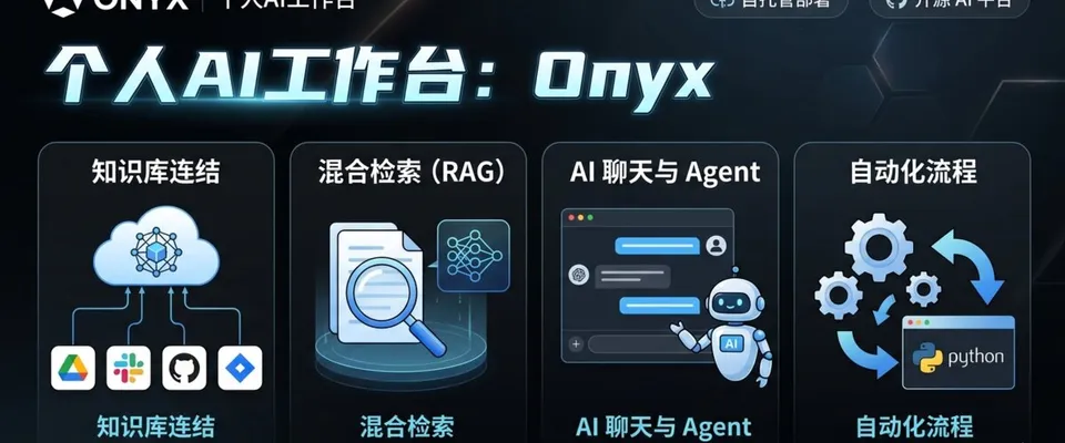 个人AI工作台：Onyx——开源的团队AI知识中枢